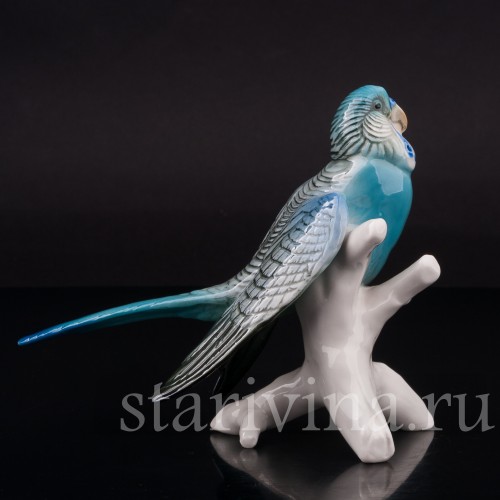 Фарфоровая статуэтка птицы Волнистый попугай, Karl Ens, Германия, вт. пол. 20 в.