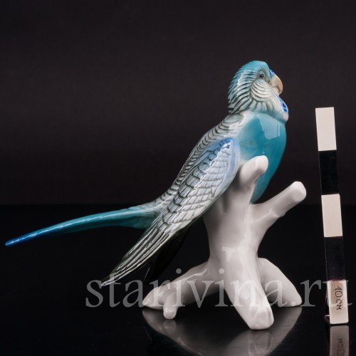 Фарфоровая статуэтка птицы Волнистый попугай, Karl Ens, Германия, вт. пол. 20 в.