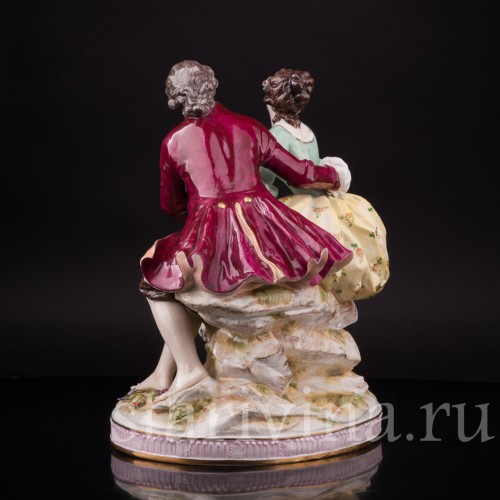 Фарфоровая композиция Пасторальная композиция, Volkstedt, Германия, до 1935 г.