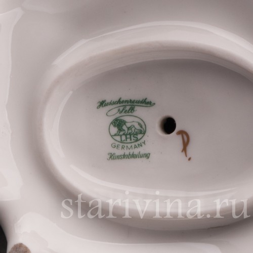 Фарфоровая статуэтка птиц Три щегла на дереве, Hutschenreuther, Германия, сер. 20 в.