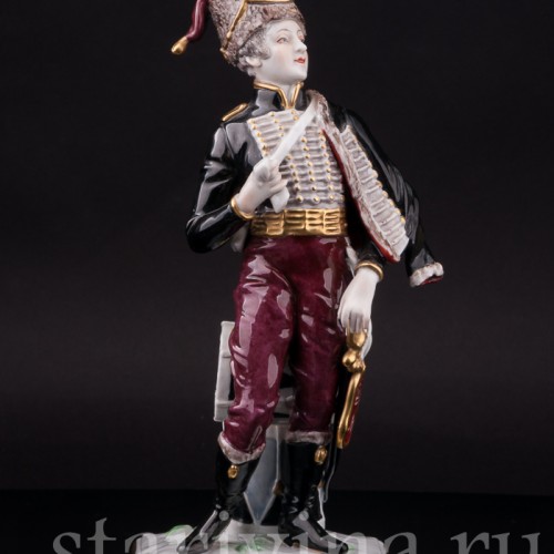 Фарфоровая статуэтка Гусар, Volkstedt, Германия, после 1935 г.