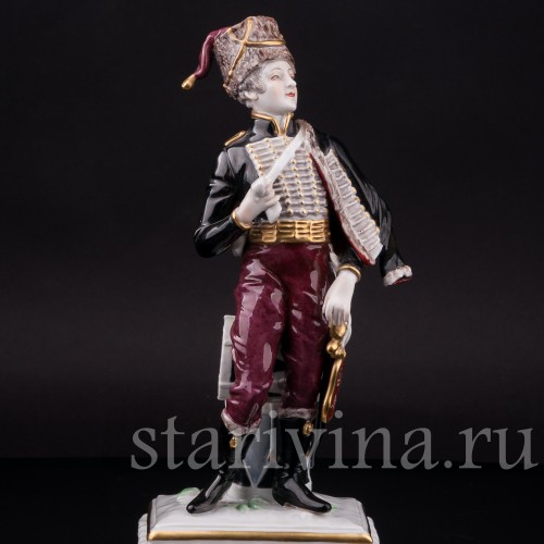 Фарфоровая статуэтка Гусар, Volkstedt, Германия, после 1935 г.