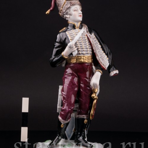 Фарфоровая статуэтка Гусар, Volkstedt, Германия, после 1935 г.