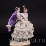 Фарфоровая статуэтка Пара на прогулке, кружевная, Muller & Co, Германия, перв. пол. 20 в.