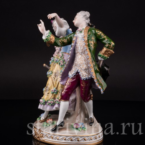 Фарфоровая статуэтка Танцующая пара, Sitzendorf, Германия, вт. пол. 20 века.