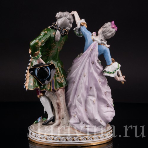 Фарфоровая статуэтка Танцующая пара, Sitzendorf, Германия, вт. пол. 20 века.