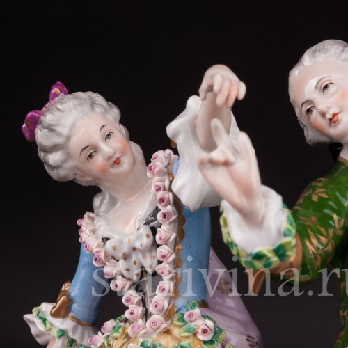 Фарфоровая статуэтка Танцующая пара, Sitzendorf, Германия, вт. пол. 20 века.