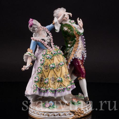 Фарфоровая статуэтка Танцующая пара, Sitzendorf, Германия, вт. пол. 20 века.