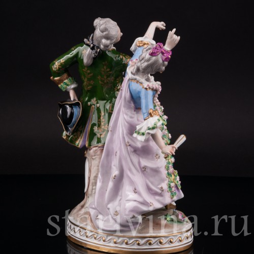 Фарфоровая статуэтка Танцующая пара, Sitzendorf, Германия, вт. пол. 20 века.