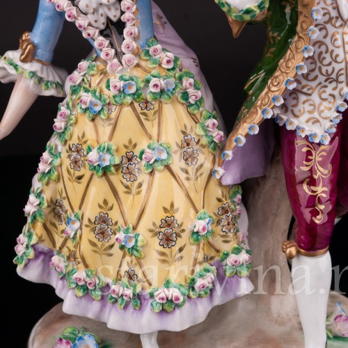 Фарфоровая статуэтка Танцующая пара, Sitzendorf, Германия, вт. пол. 20 века.