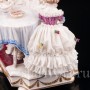 Фарфоровая статуэтка Чашечка чаю, кружевная, Dressel, Kister & Co, Германия, нач. 20 в.