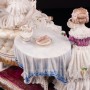 Фарфоровая статуэтка Чашечка чаю, кружевная, Dressel, Kister & Co, Германия, нач. 20 в.