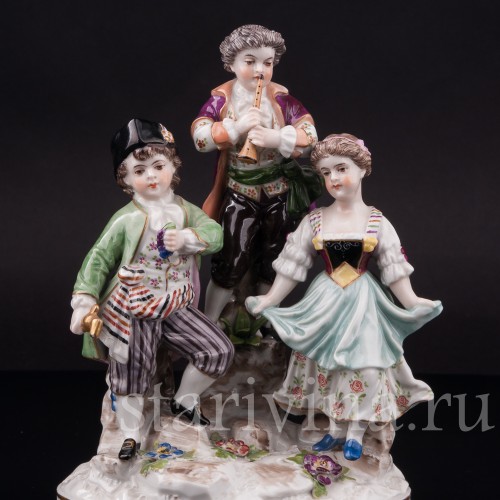 Фарфоровая композиция Аллегория осени, Volkstedt, Германия, кон. 19 в.