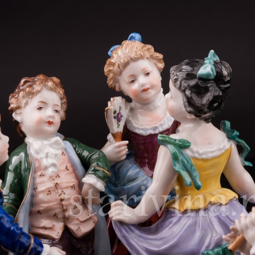 Фарфоровая композиция Играющие дети, Volkstedt, Германия, кон. 19 - нач. 20 вв.
