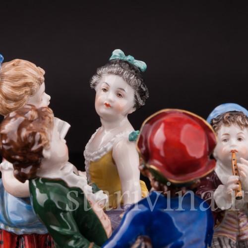 Фарфоровая композиция Играющие дети, Volkstedt, Германия, кон. 19 - нач. 20 вв.