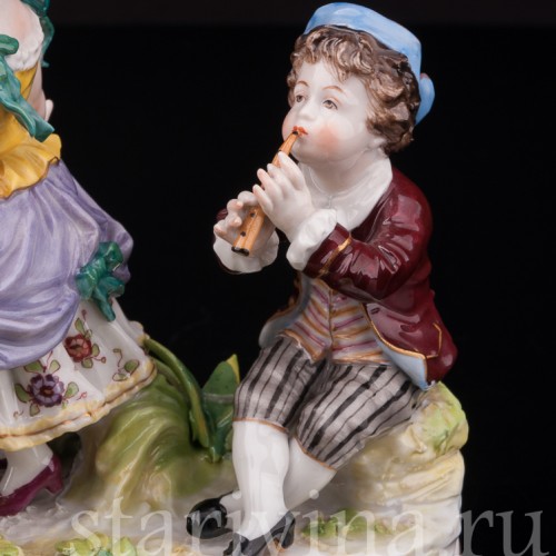 Фарфоровая композиция Играющие дети, Volkstedt, Германия, кон. 19 - нач. 20 вв.