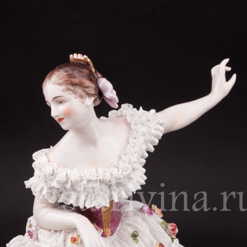Купить фарфоровую статуэтку балерины Фанни Эльслер, кружевная ...