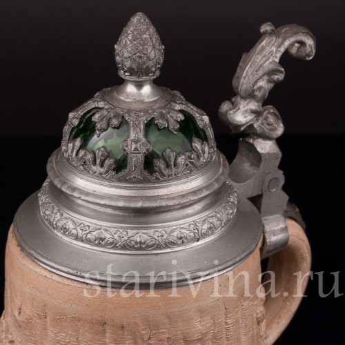 Уцененная пивная кружка Бахус, 1/2 л, Германия, нач. 20 в.