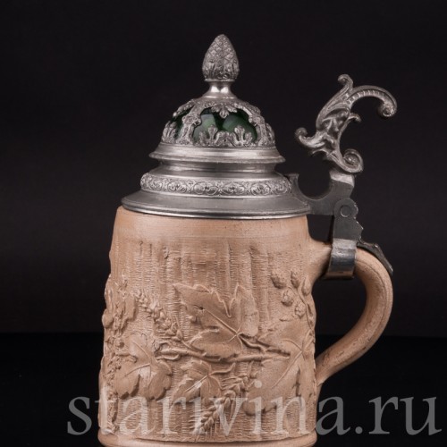 Уцененная пивная кружка Бахус, 1/2 л, Германия, нач. 20 в.