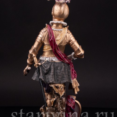 Фарфоровая статуэтка Полководец в доспехах, Германия, 19 в.