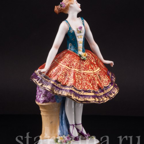 Фигурка из фарфора Танцовщица Sitzendorf, Германия, кон. 19 - нач. 20 вв.