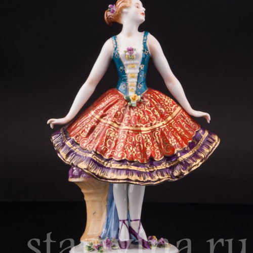 Фигурка из фарфора Танцовщица Sitzendorf, Германия, кон. 19 - нач. 20 вв.