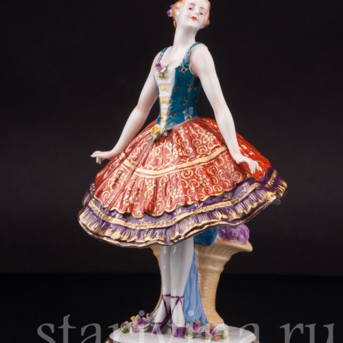 Фигурка из фарфора Танцовщица Sitzendorf, Германия, кон. 19 - нач. 20 вв.