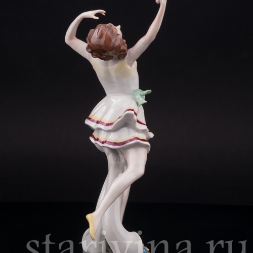 Фарфоровая статуэтка Танцующая девушка, Scheibe-Alsbach, Германия, перв. пол. 20 в.