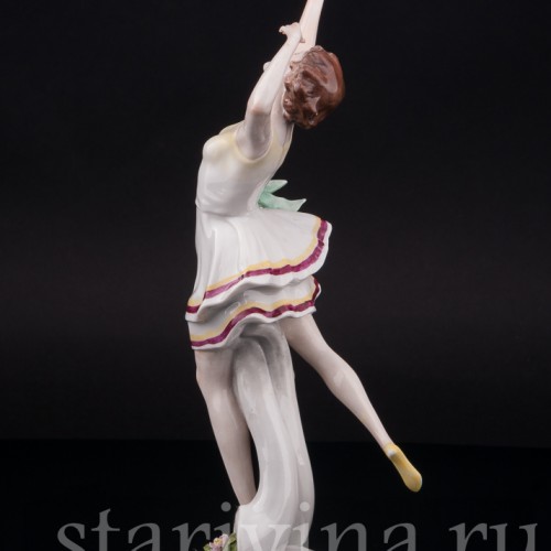 Фарфоровая статуэтка Танцующая девушка, Scheibe-Alsbach, Германия, перв. пол. 20 в.