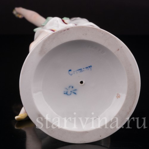 Фарфоровая статуэтка Танцующая девушка, Scheibe-Alsbach, Германия, перв. пол. 20 в.