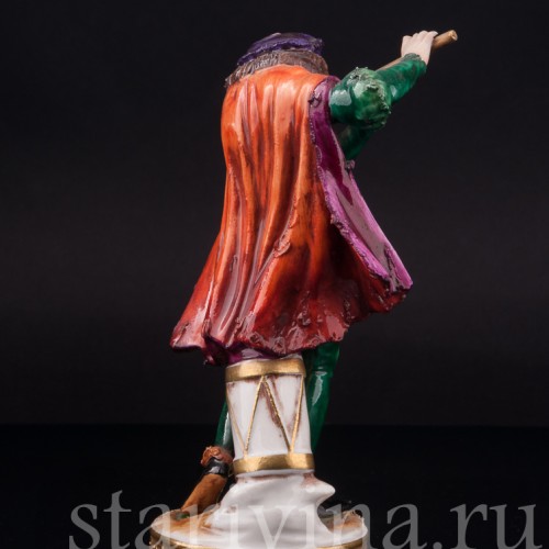 Фарфоровая статуэтка Уличный музыкант, Rudolf Kammer, Германия, 1961-1990 гг.