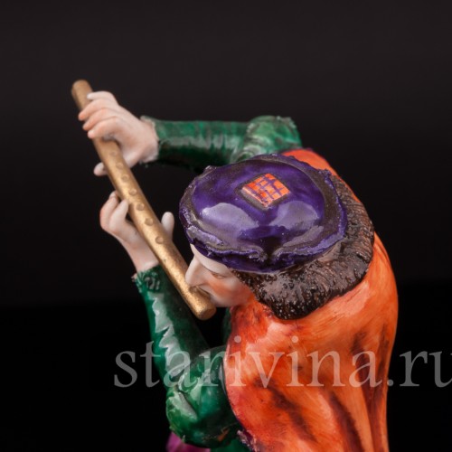 Фарфоровая статуэтка Уличный музыкант, Rudolf Kammer, Германия, 1961-1990 гг.