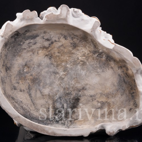 Композиция из фарфора Сцена у портшеза, кружевная, Volkstedt, Германия, нач. 20 в.