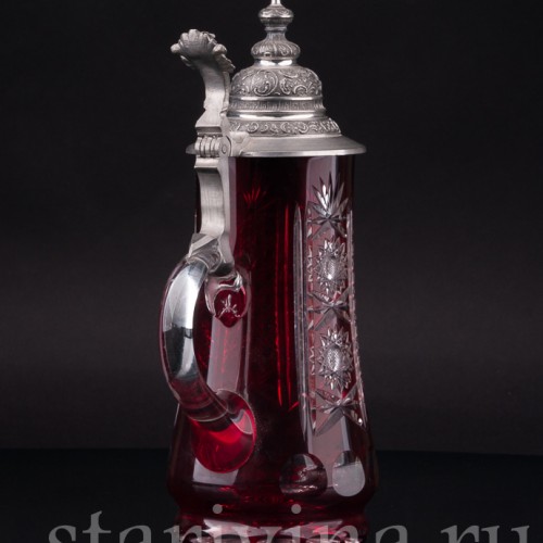 Старинная Хрустальная кужка, 1/2 л, Германия, перв. пол. 20 в.