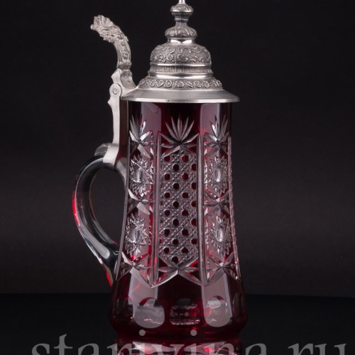 Старинная Хрустальная кужка, 1/2 л, Германия, перв. пол. 20 в.