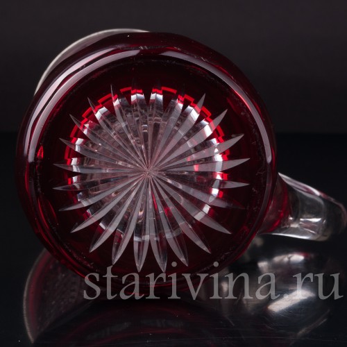 Старинная Хрустальная кужка, 1/2 л, Германия, перв. пол. 20 в.