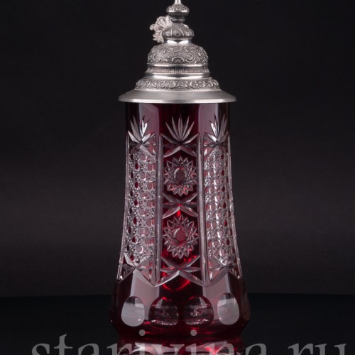 Старинная Хрустальная кужка, 1/2 л, Германия, перв. пол. 20 в.