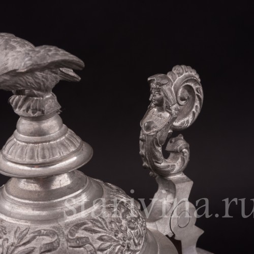 Старинная пивная кружка В трудном положении, 1 л, Rosskopf & Gerz, Германия, 1901-1914 гг.