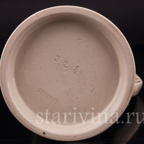 Старинная пивная кружка В трудном положении, 1 л, Rosskopf & Gerz, Германия, 1901-1914 гг.