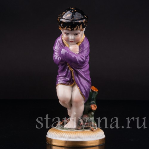 Фигурка из фарфора Аллегория зимы Muller & Co, Германия, нач. 20 в.