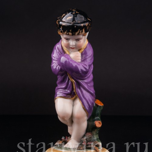 Фигурка из фарфора Аллегория зимы Muller & Co, Германия, нач. 20 в.
