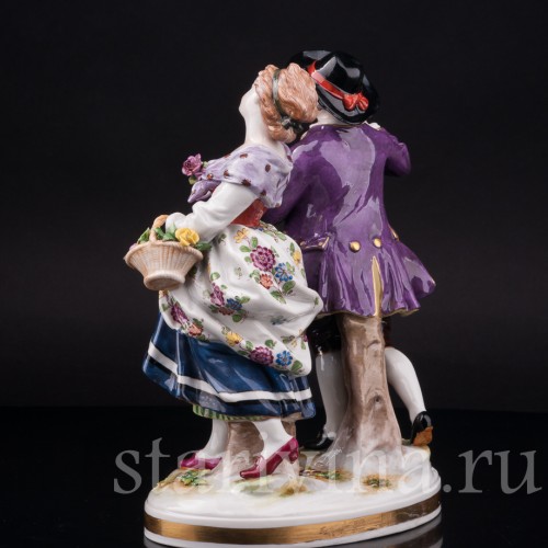 Фарфоровая статуэтка Пастушки, Volkstedt, Германия, кон. 19 - нач. 20 вв.