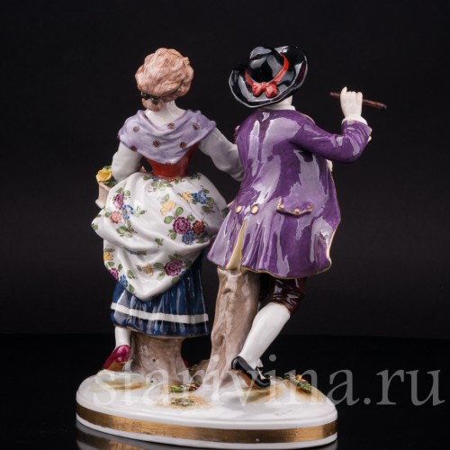 Фарфоровая статуэтка Пастушки, Volkstedt, Германия, кон. 19 - нач. 20 вв.