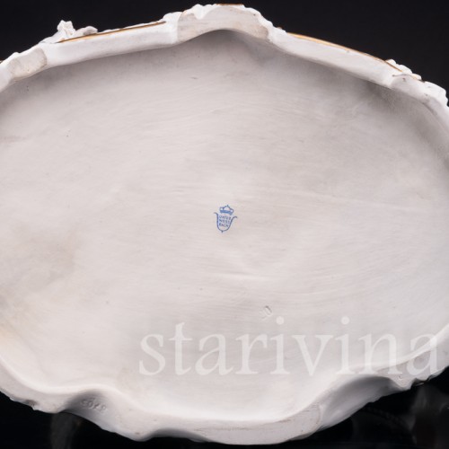 Фарфоровая композиция Тайное послание, кружевная, Unterweissbach, Германия, вт. пол. 20 в.