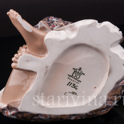 Статуэтка из фарфора Девушка с Бали, Dahl Jensen, Дания, 1920-80 гг.