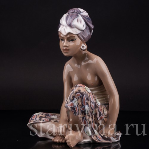 Статуэтка из фарфора Девушка с Бали, Dahl Jensen, Дания, 1920-80 гг.