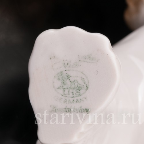 Фарфоровая статуэтка собаки Спаниель, Hutschenreuther, Германия, 1938-55 гг.