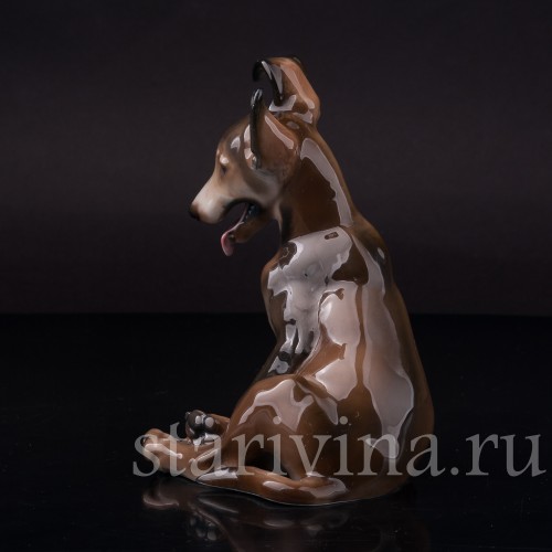 Фарфоровая статуэтка собаки Щенок овчарки, Rosenthal, Германия, 1935 год.