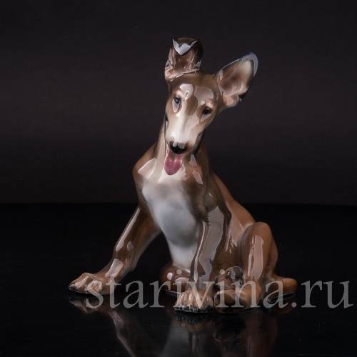 Фарфоровая статуэтка собаки Щенок овчарки, Rosenthal, Германия, 1935 год.