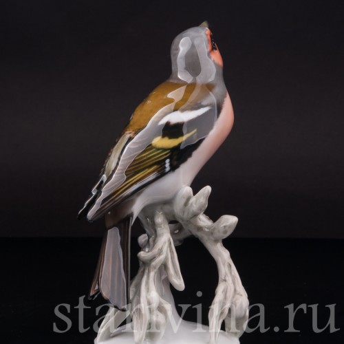 Фигурка птицы из фарфора Поющий зяблик, Rosenthal, Германия, 1950-60 гг.